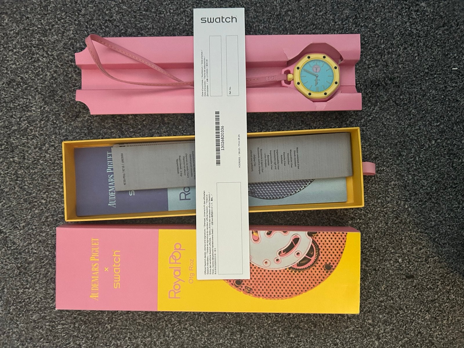 Audemars Piguet x Swatch Royal Pop Zakhorloge, Sieraden, Tassen en Uiterlijk, Horloges | Dames, Nieuw, Ophalen of Verzenden, Kunststof