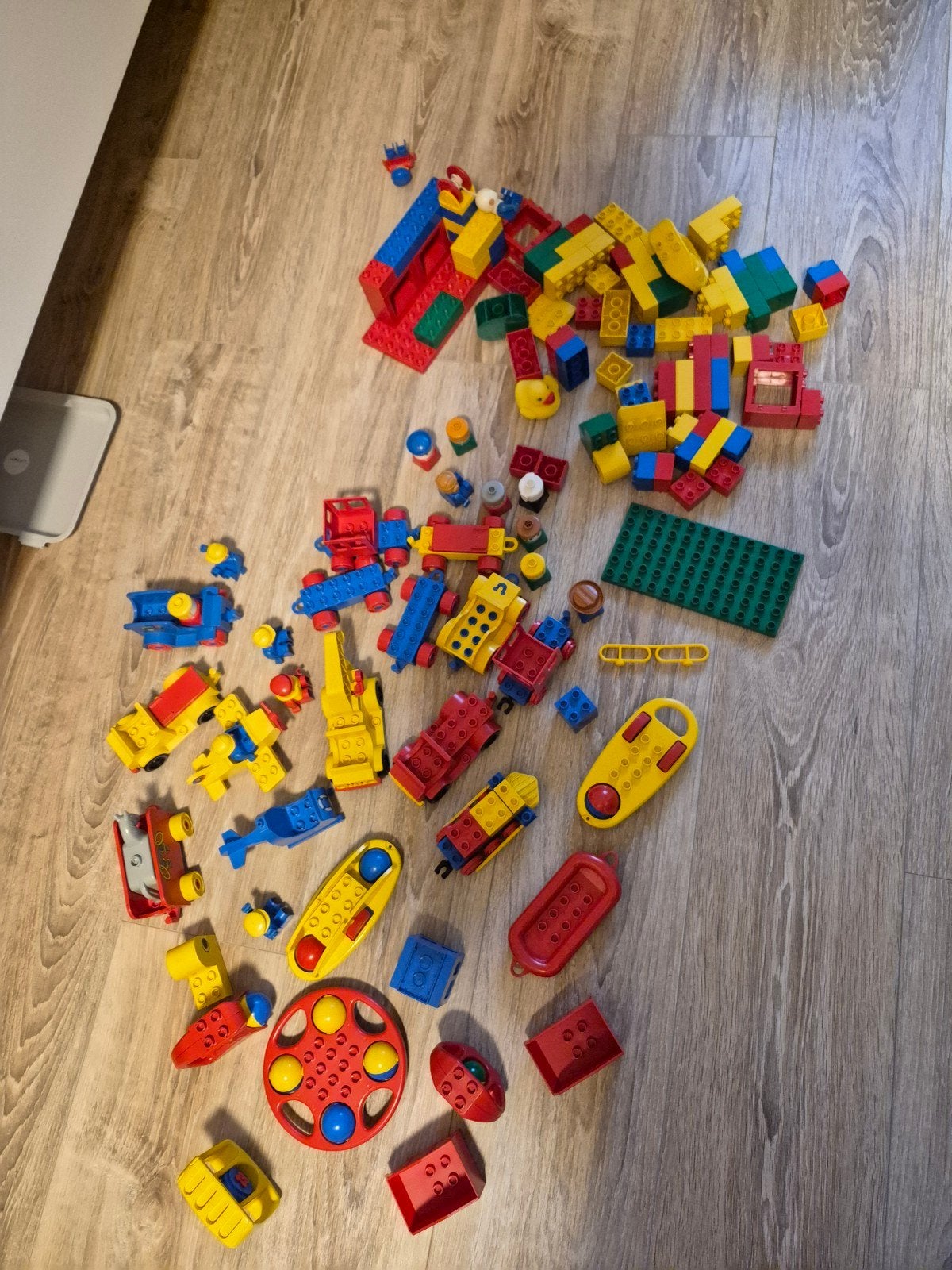 Grote partij LEGO Duplo blokken en voertuigen, Gebruikt, Inclusief extra onderdelen, Ophalen of Verzenden, Duplo