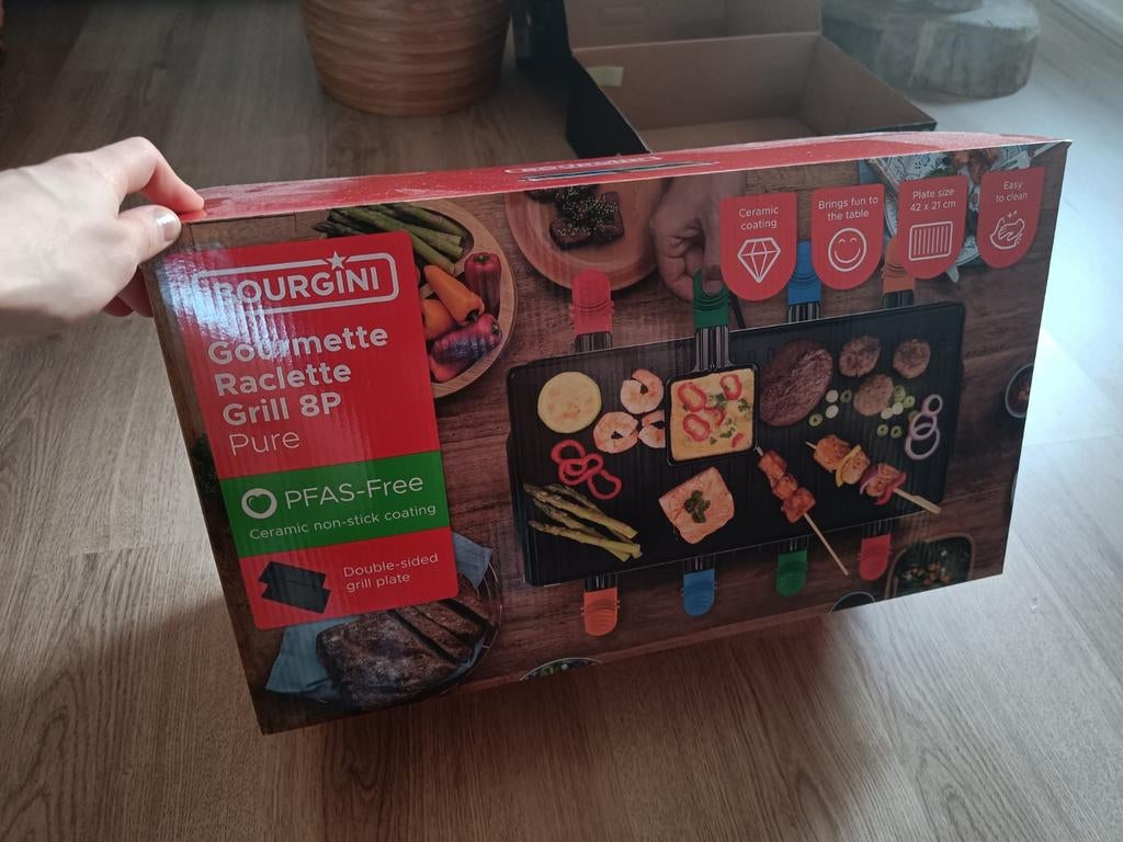Gourmetstel voor 8 personen, Ophalen
