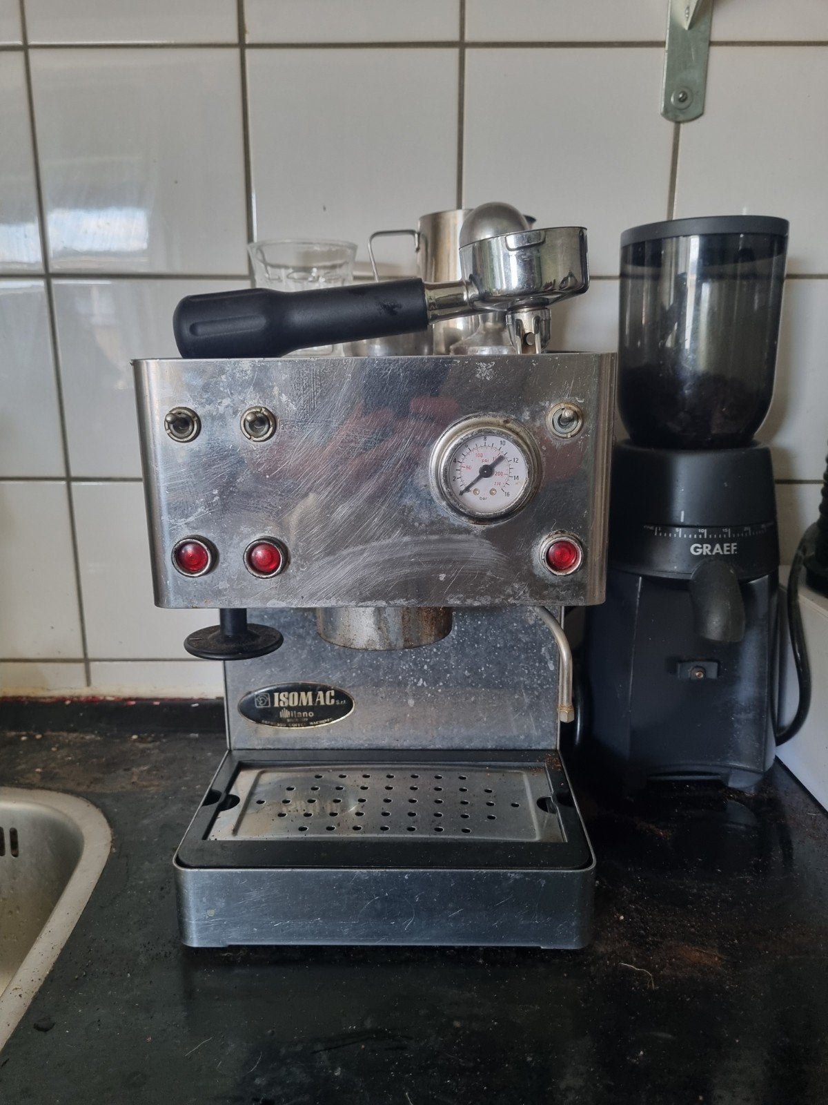 isomac giada espressomachine, Ophalen, Niet werkend, Espresso apparaat