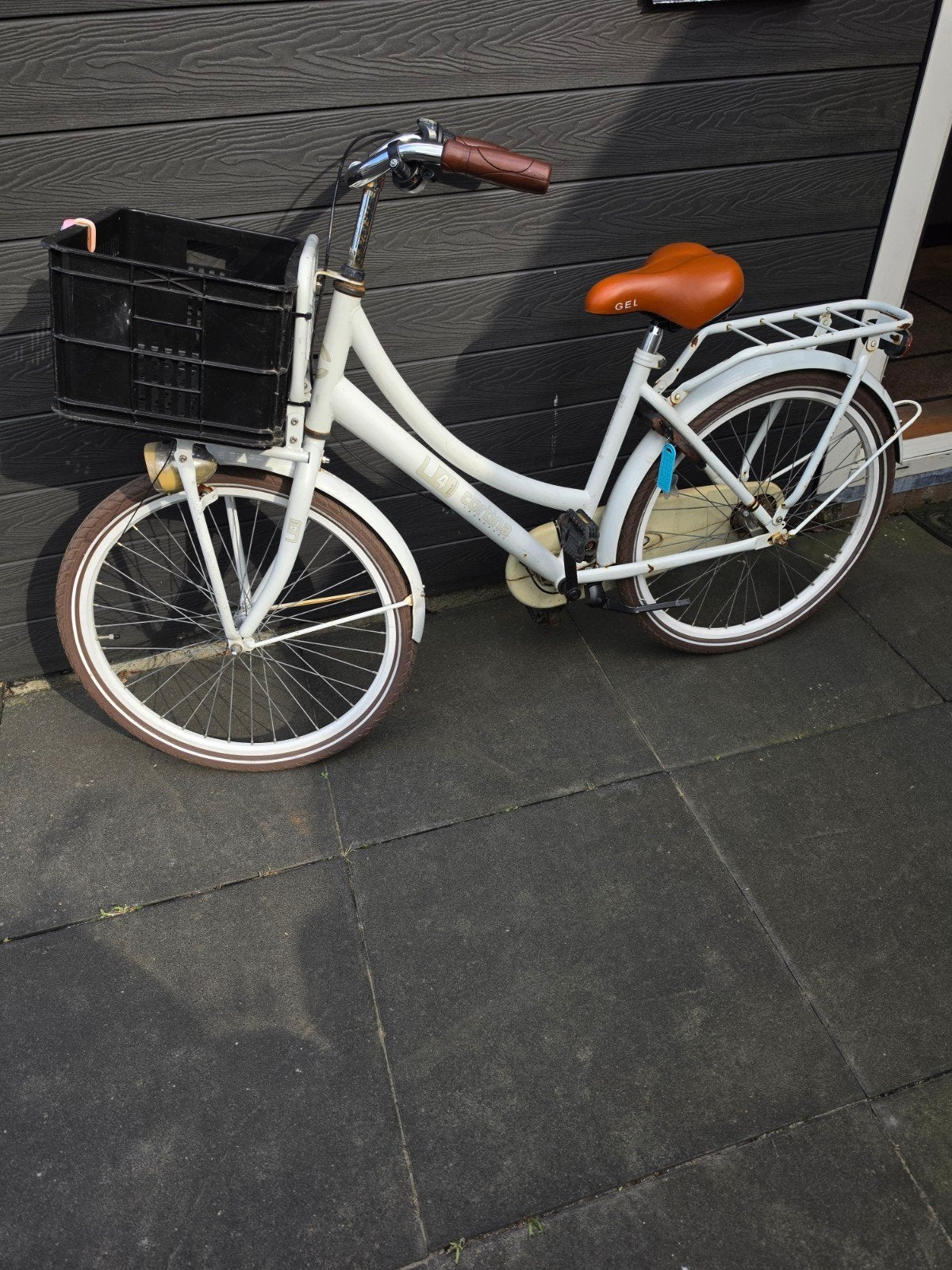 Cortina kinderfiets met voordrager en versnellingen, 20 inch of meer, Gebruikt, Trommelrem, Ophalen