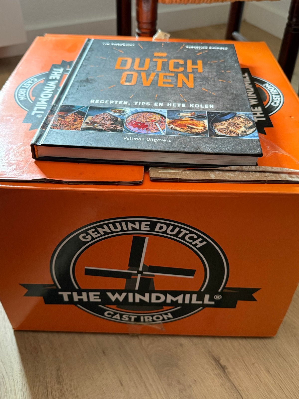 The Windmill Cast Iron Dutch Oven + receptenboek, Ophalen, Zwart, Metaal, Overige merken