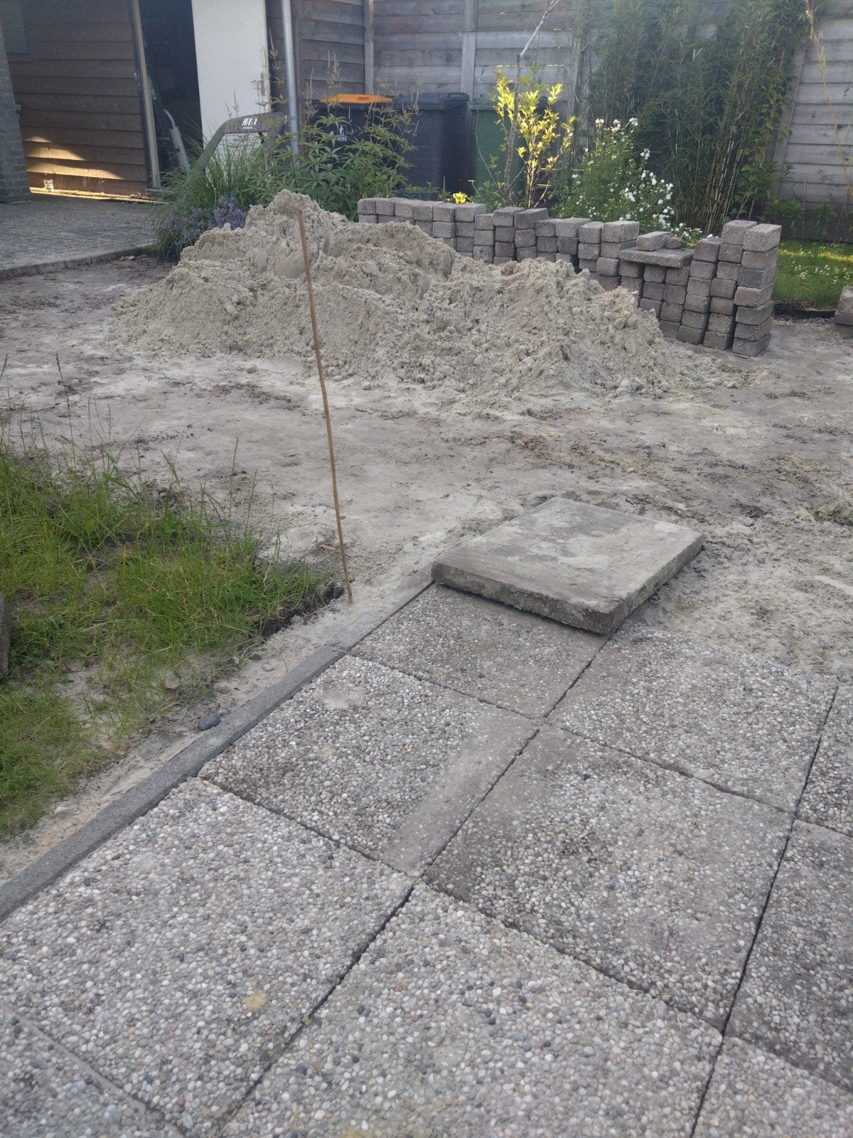 Geel zand, Ophalen, Ophoogzand