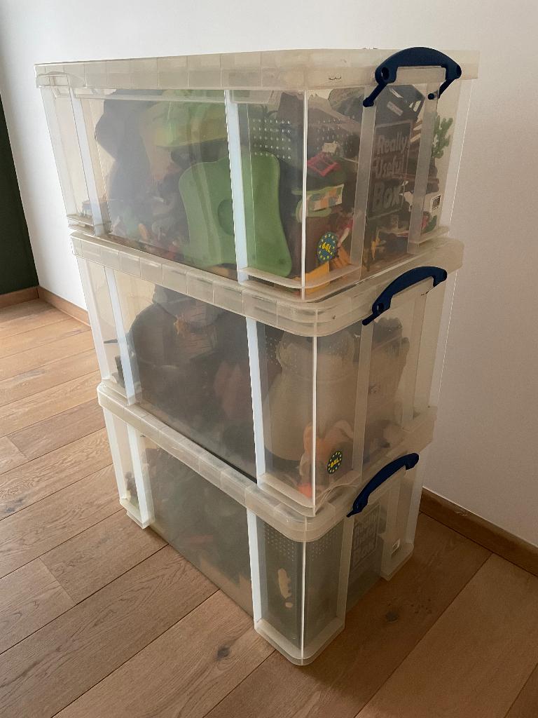 3 Grote Kisten vol met Playmobil, Ophalen, Gebruikt, Los playmobil