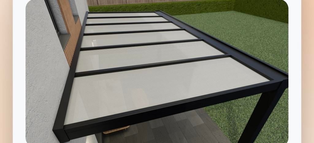 Luxe Aluminium Overkapping Bouwpakket - Diverse Maten, Ophalen of Verzenden, Nieuw, Veranda