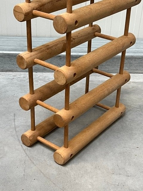 Nissen wijnrek vintage Deens design jaren 60 wine rack, Ophalen, 50 – 75, Gebruikt, 5 tot 15 flessen
