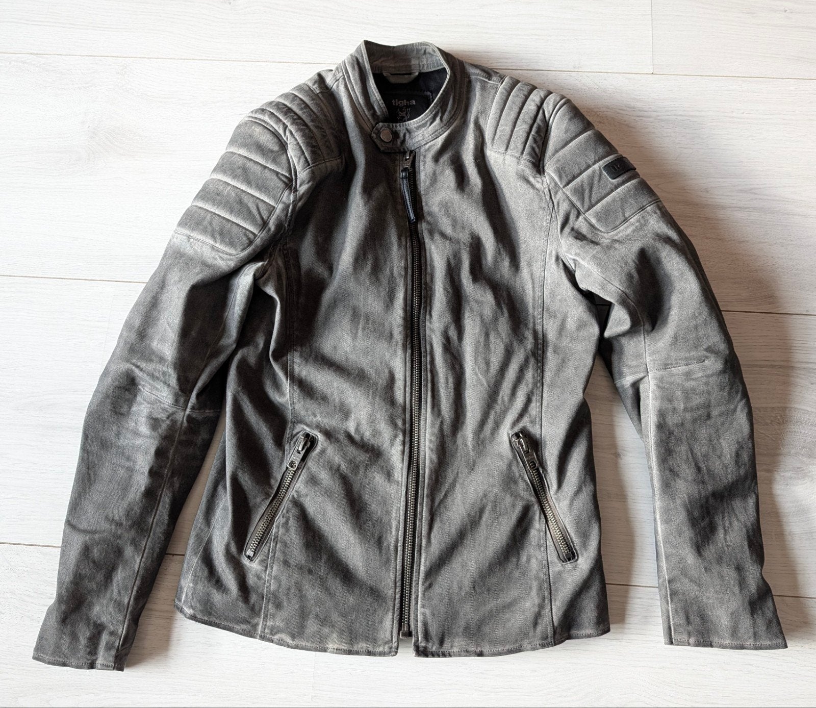 Stoere Biker Jacket van Tigha Maat L, Ophalen of Verzenden, Zo goed als nieuw, Tigha