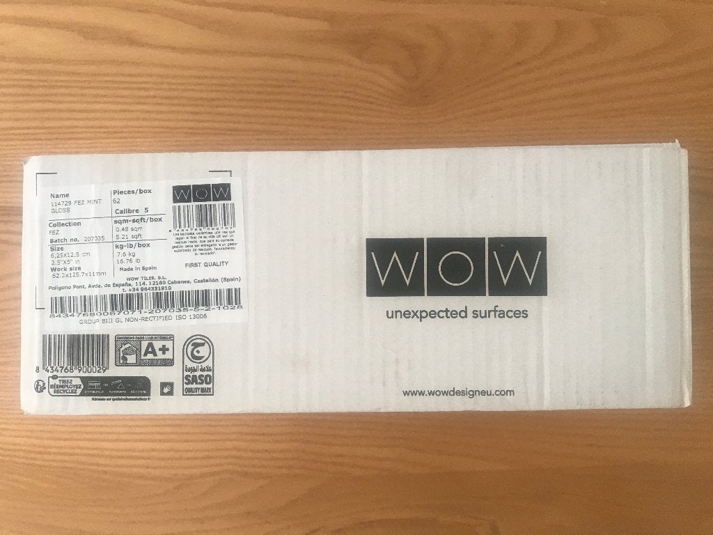 Keuken/badkamer tegeltjes. WOW unexpected surfaces., Ophalen, 60 cm of meer, Nieuw, Minder dan 5 m²