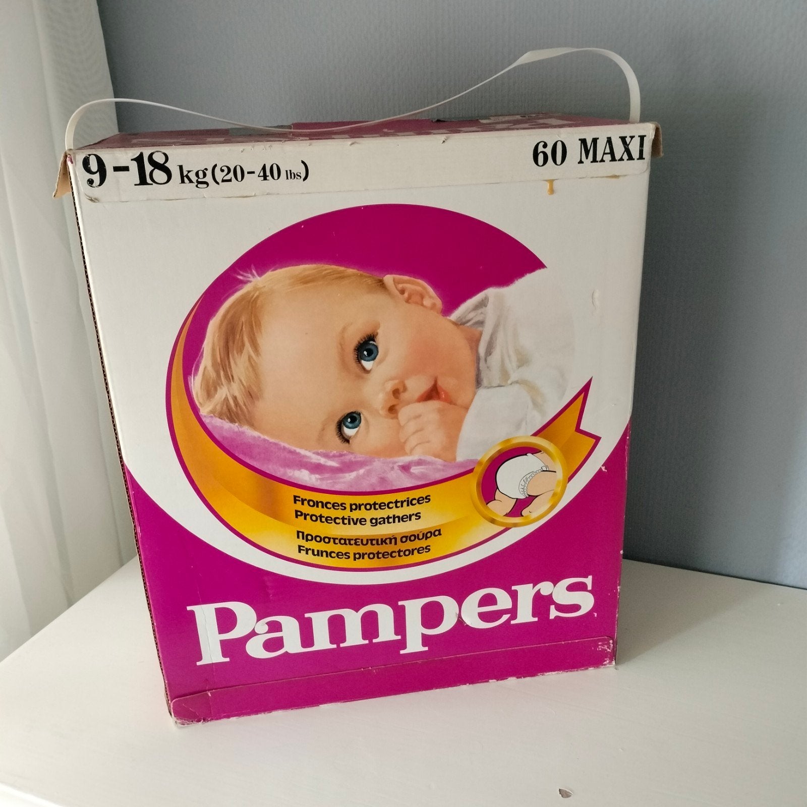 vintage jaren 70 Pampers doos, Ophalen