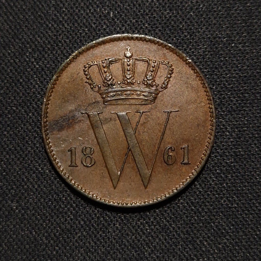 1 cent 1861, Verzenden, Koning Willem III, 1 cent, Losse munt