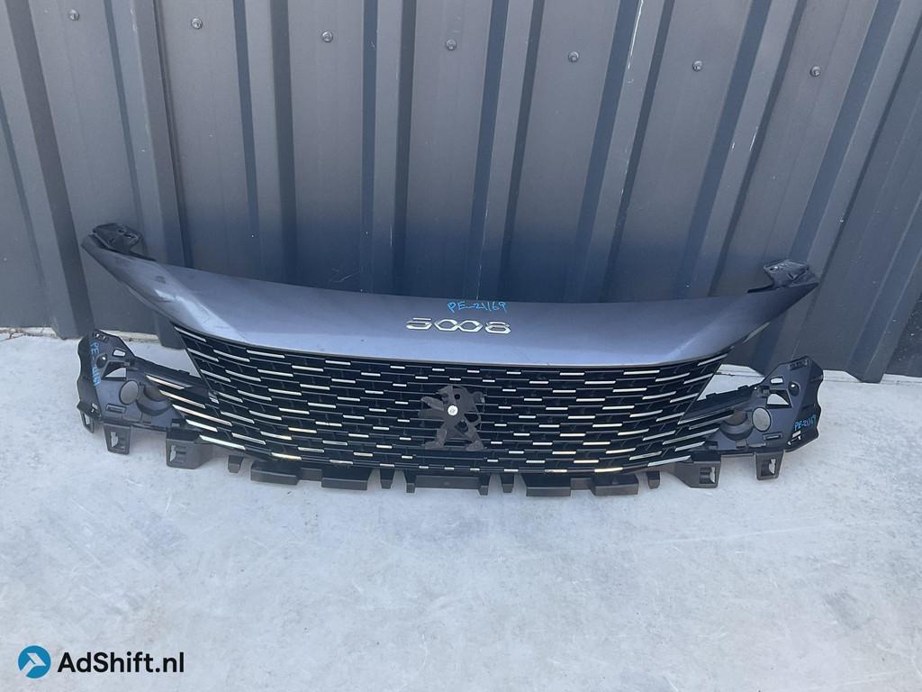 BUMPER GRILL PEUGEOT 3008 5008 9836828477 Boven Gril PE-2116
