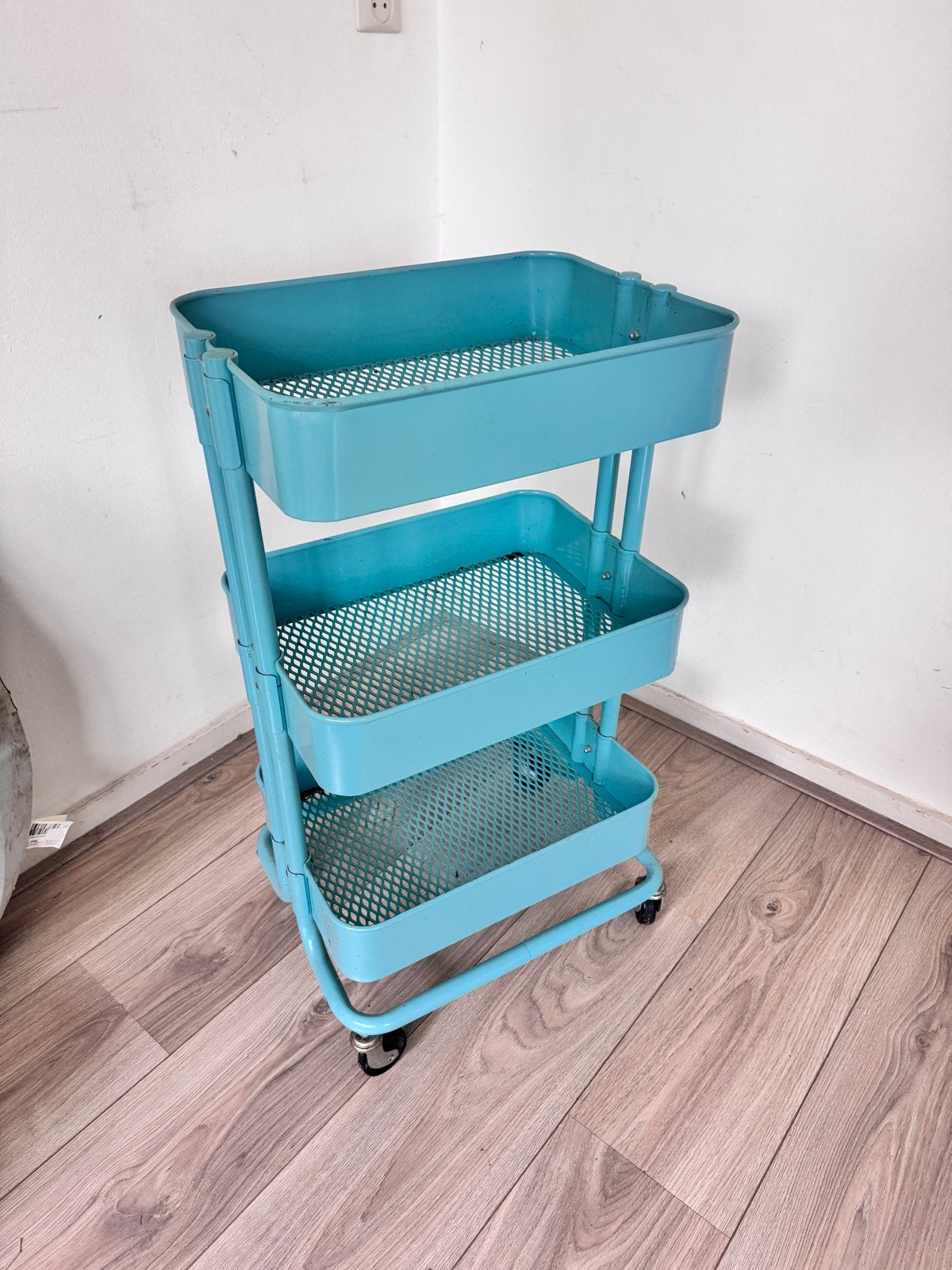 IKEA RÅSKOG trolley blauw - Gebruikt, Huis en Inrichting, Overige Huis en Inrichting, Ophalen, Gebruikt