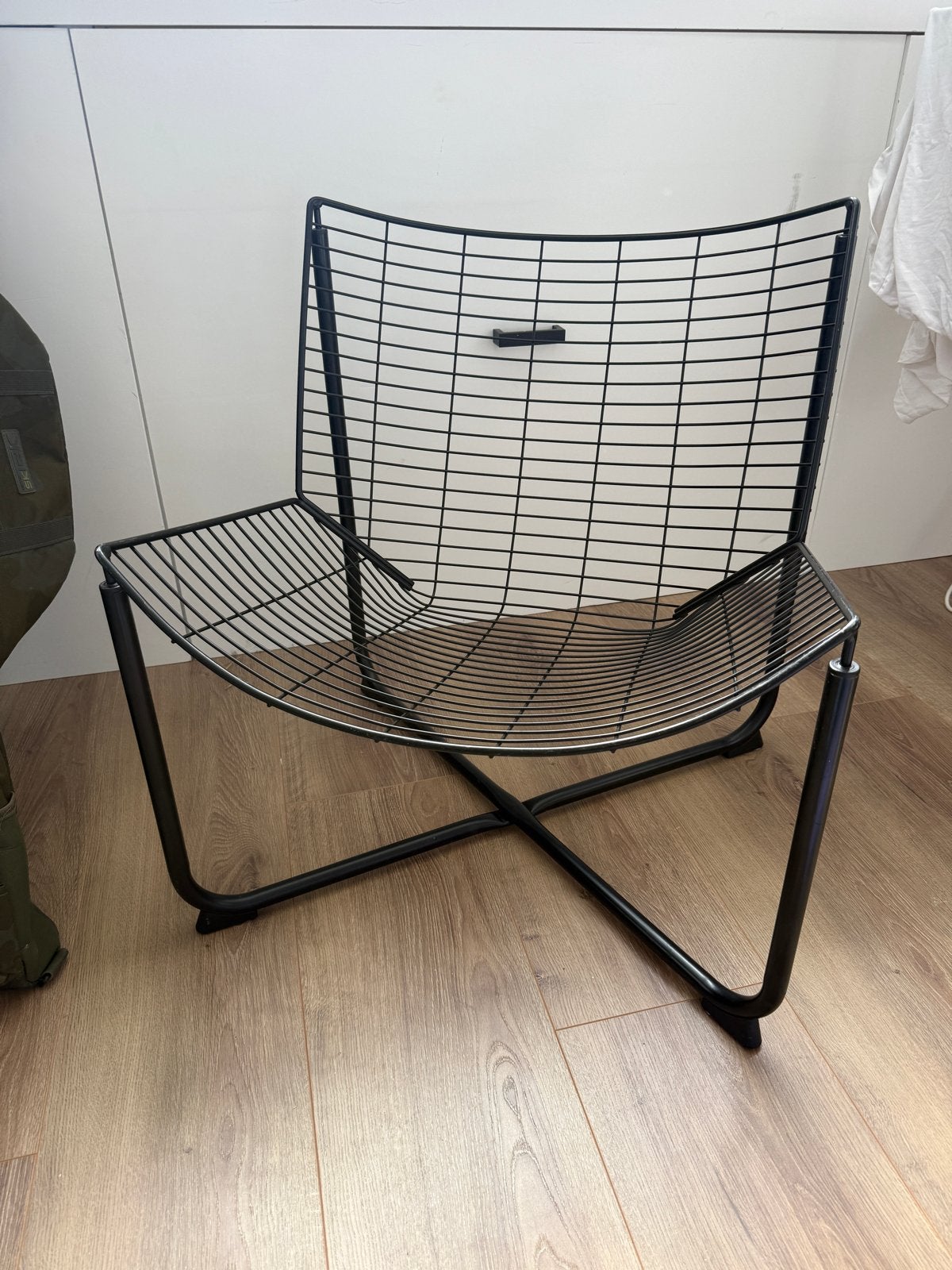 IKEA RÅANE Draadstoel - Zwart Metalen Design Stoel, Huis en Inrichting, Ophalen, Gebruikt, Zwart, Metaal