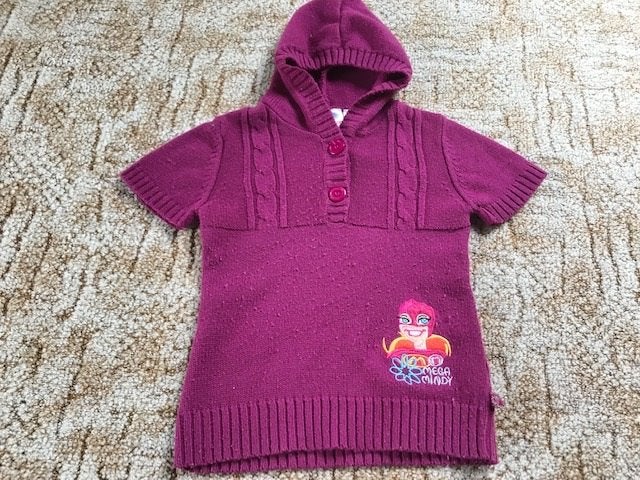Mega mindy winter trui met capuchon maat 110, Ophalen of Verzenden, Gebruikt, Meisje, Trui of Vest