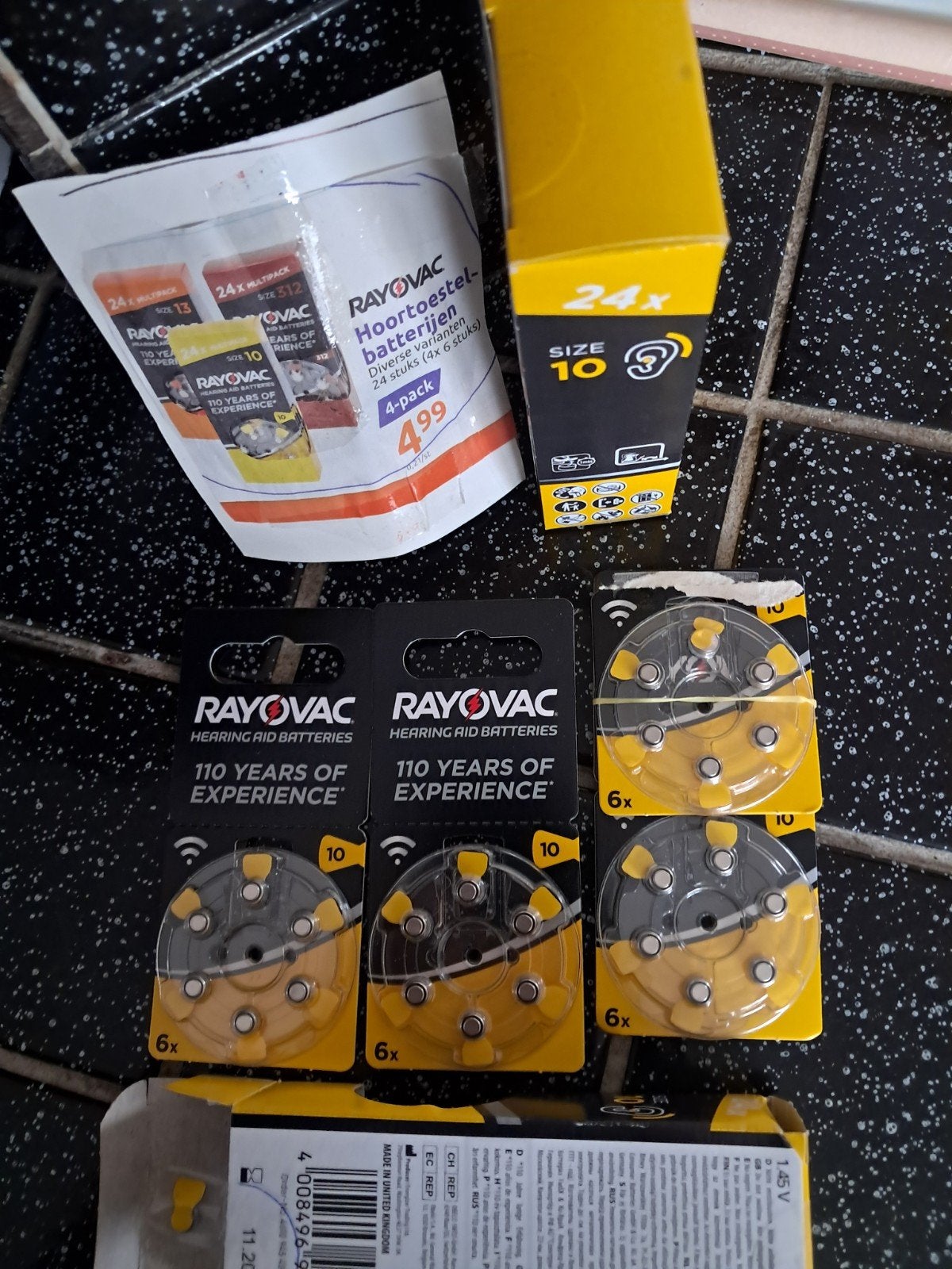 hoortoestel batterijen size 10van rayovac tot november 2027, Ophalen of Verzenden, Nieuw