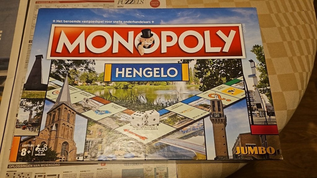 bordspel zgan Monopoly Hengelo Monopolie gelimiteerd, Vijf spelers of meer, Ophalen of Verzenden, Zo goed als nieuw, Monopoly