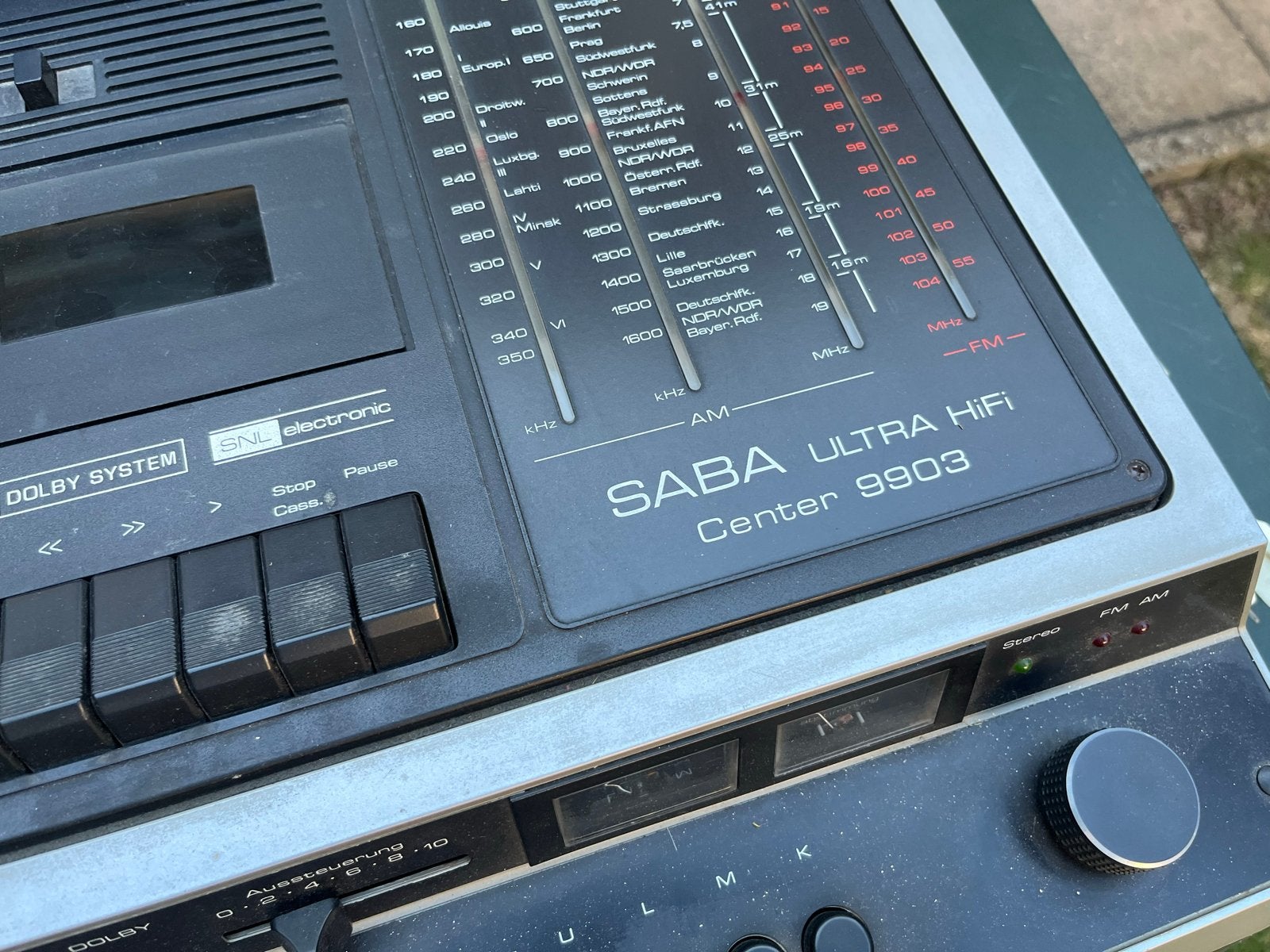 SABA Ultra HIFI Center 9903 met platenspeler en cassettedeck, Audio, Tv en Foto, Stereo-sets, Overige merken, Gebruikt, Cassettedeck