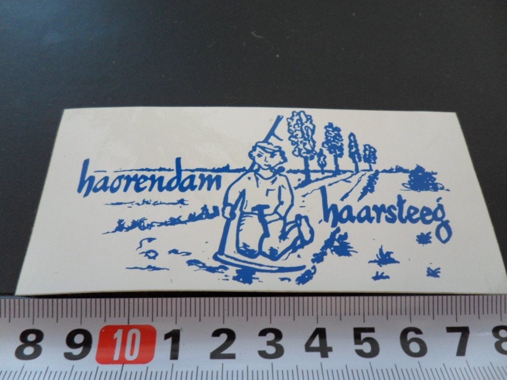 sticker carnaval haorendam haarsteeg strip boer zeis, Verzamelen, Ophalen of Verzenden, Zo goed als nieuw