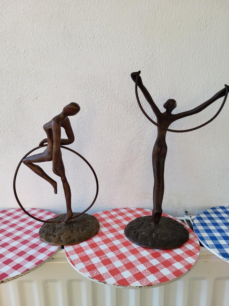 Dansende bronzen beelden, Ophalen of Verzenden
