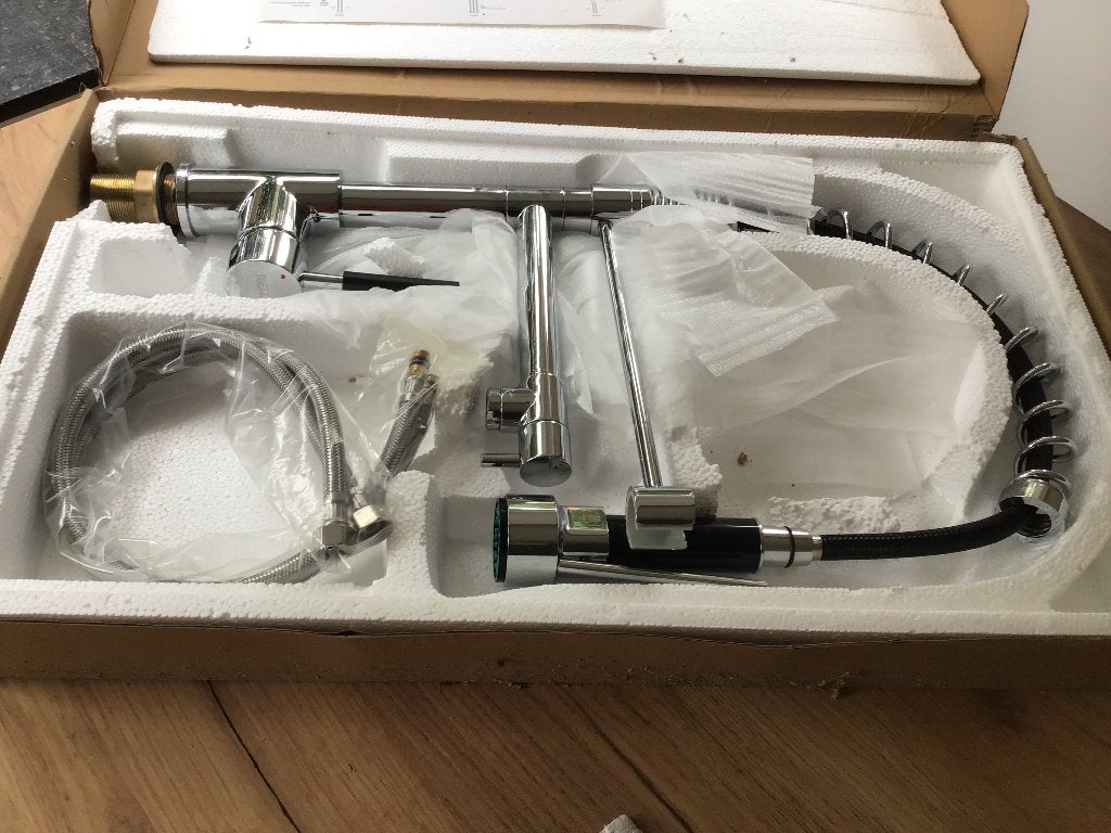 Spoelkraan, Doe-het-zelf en Verbouw, Sanitair, Ophalen, Nieuw, Chroom, Overige typen