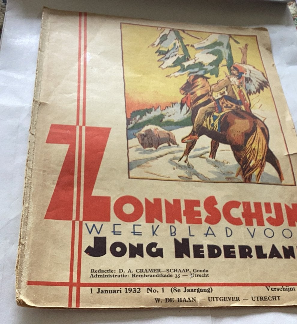 Zonneschijn weekblad uit 1932 met 16 blz, Verzamelen, Ophalen of Verzenden, Zo goed als nieuw