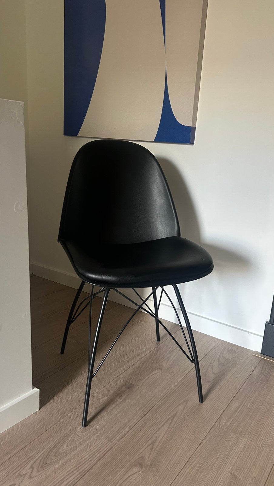 Eetkamerstoel KICK, Ophalen, Gebruikt, Zwart, Eén
