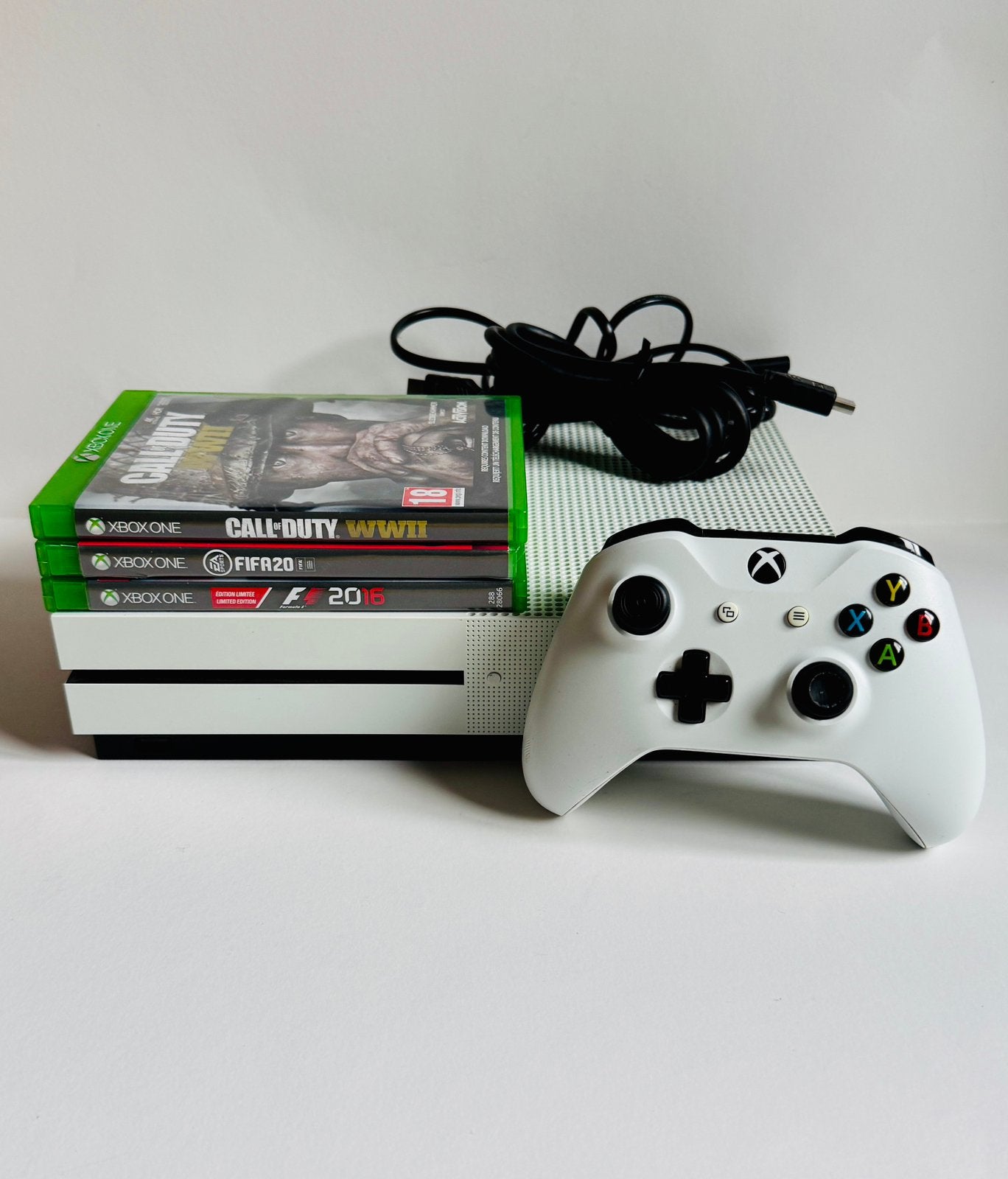 Xbox One S 500GB + Controller + 3 Games – Disc Drive – HDMI, Xbox One S, Ophalen of Verzenden, Met harde schijf, Met 1 controller