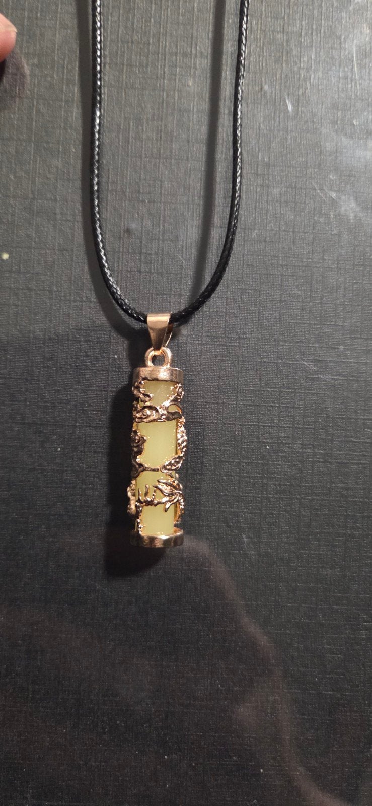 Glow in the Dark Draken Hanger Ketting, Nieuw, Ophalen of Verzenden, Groen, Overige materialen