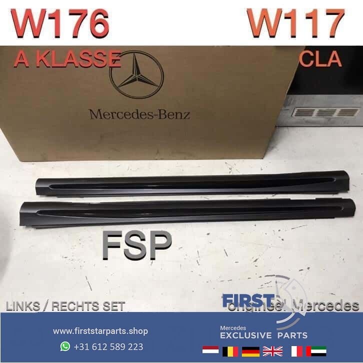 W176 A Klasse W117 CLA AMG zijskirts Origineel Mercedes L/R, Gebruikt, -, Ophalen of Verzenden, Bumper