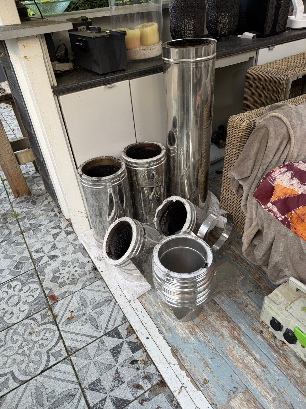 Schiedel 250-200, Ophalen, Gebruikt, Rvs, Minder dan 2 meter