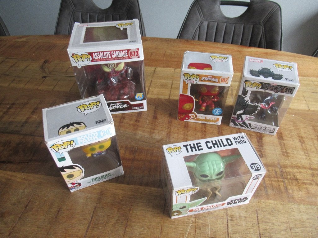 Poppen POP Marvel Star wars spiderman Carnage South Park, Ophalen of Verzenden, Nieuw