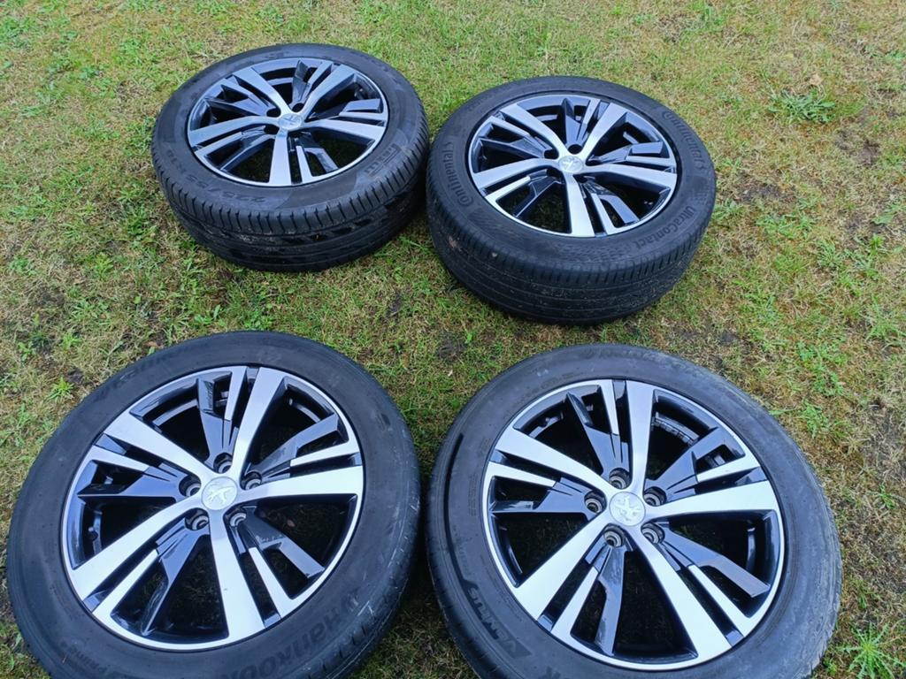 Originele Peugeot 3008 of 5008 velgen 18inch 225/55/18, Ophalen, 18 inch, Gebruikt, Banden en Velgen