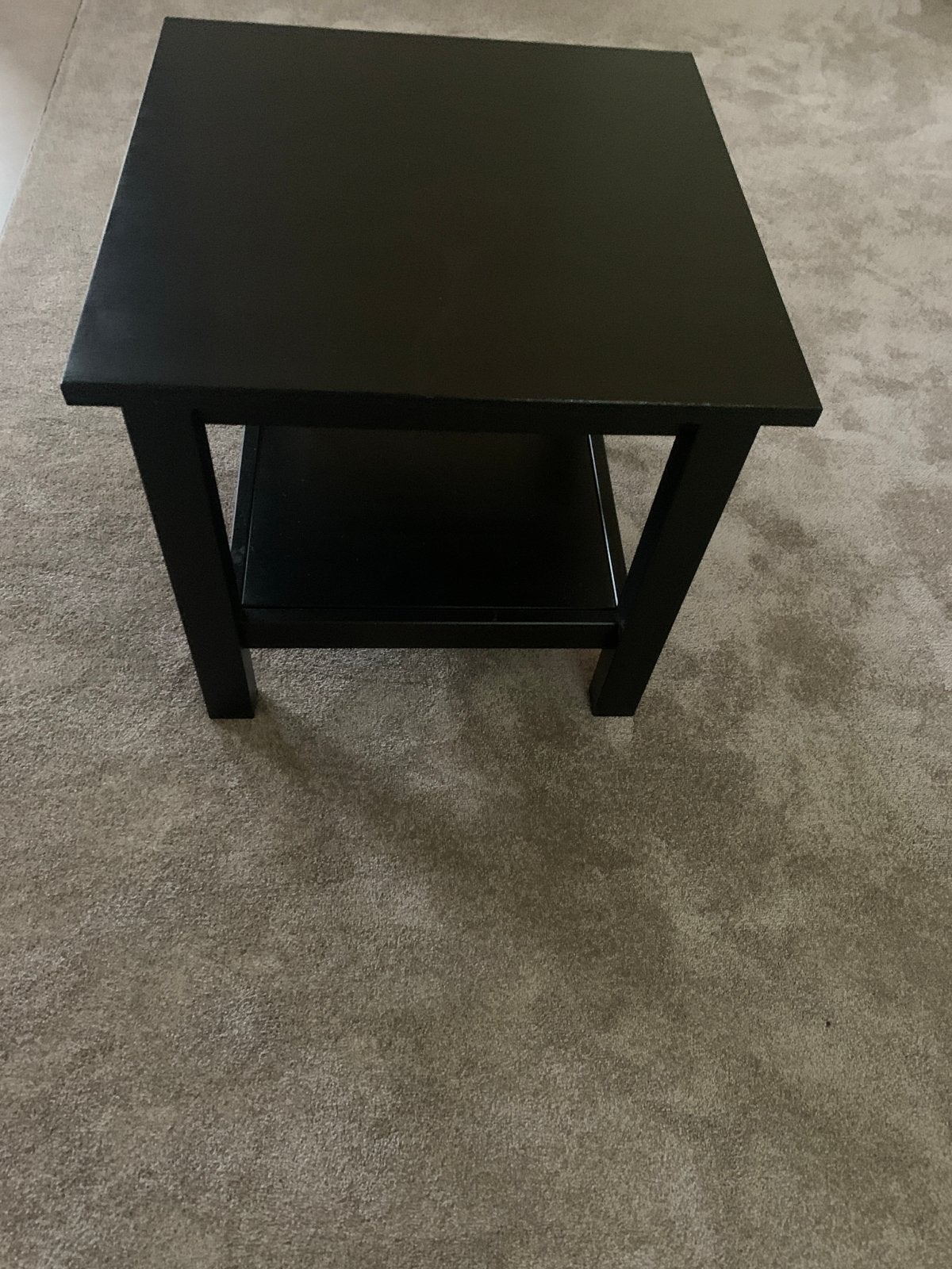 IKEA Hemnes bijzettafel, zwart, Gebruikt, Vierkant, 55 tot 75 cm, Hout