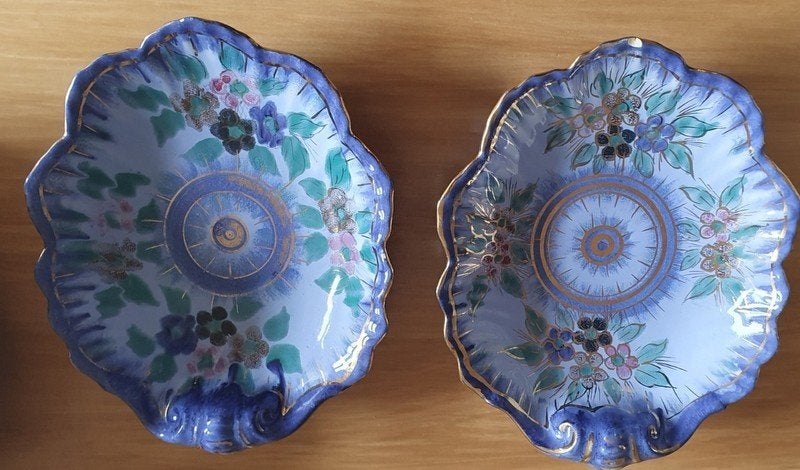 2 unieke Flora Gouda Holland schaaltjes - Aardewerk, Ophalen of Verzenden, Huis en Inrichting