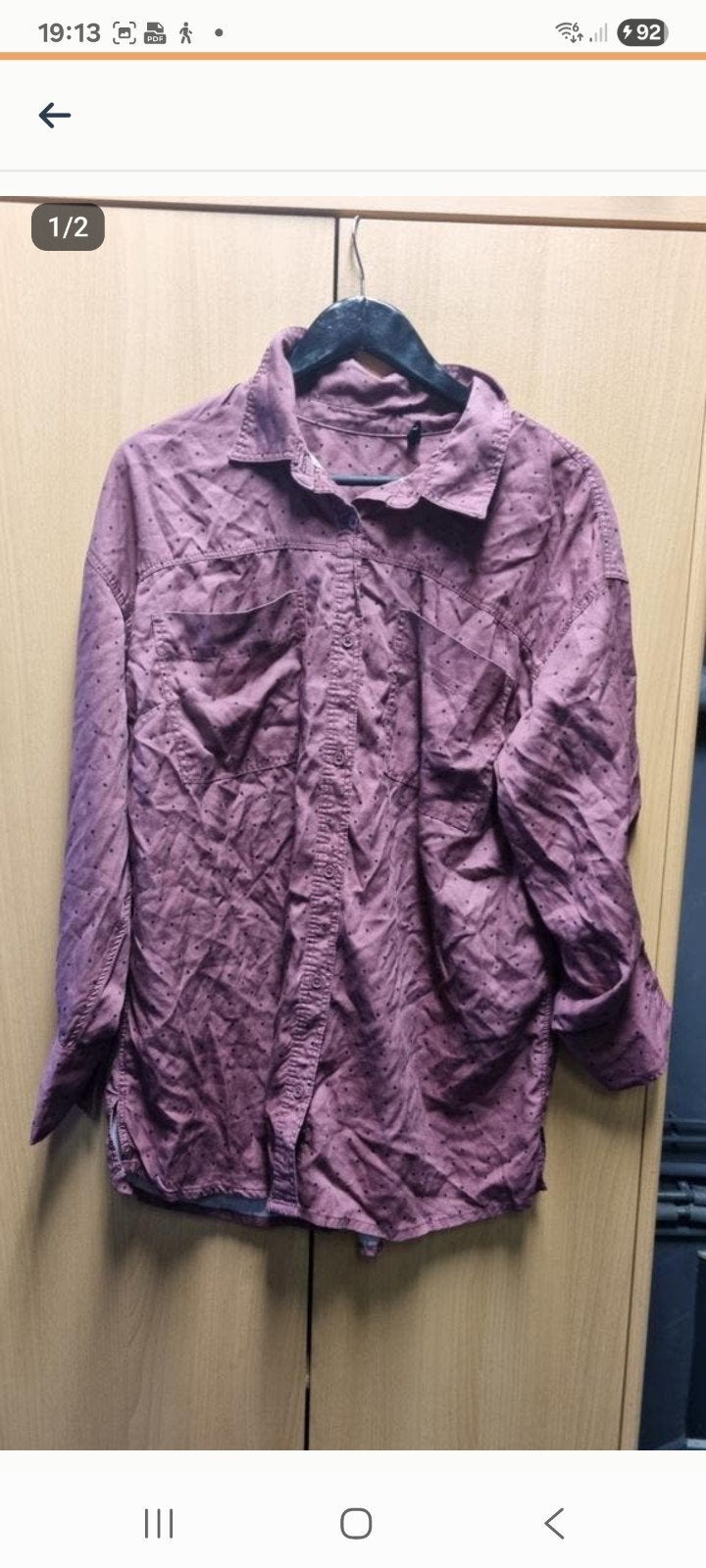 Hema bordeaux blouse met stippen, maat L, Kleding | Dames, Maat 42/44 (L), Nieuw, Ophalen of Verzenden, Hema