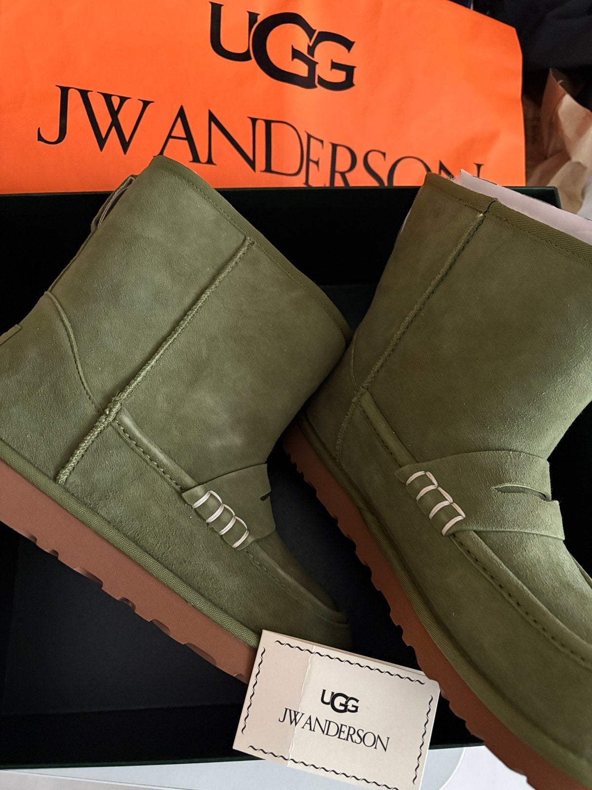UGG x JW Anderson boots 40,5, Verzenden, Zo goed als nieuw, Groen, Snowboots