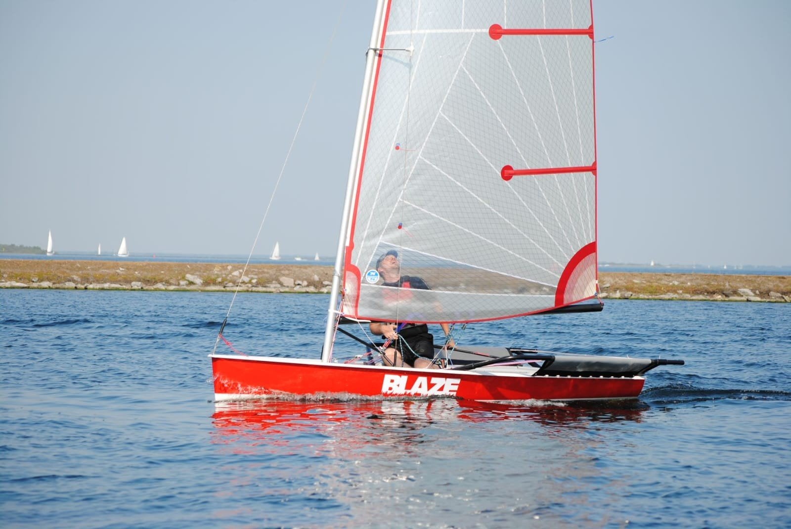 Blaze zeilboot  /  Laser, Watersport en Boten, Open zeilboten, Gebruikt, Ophalen