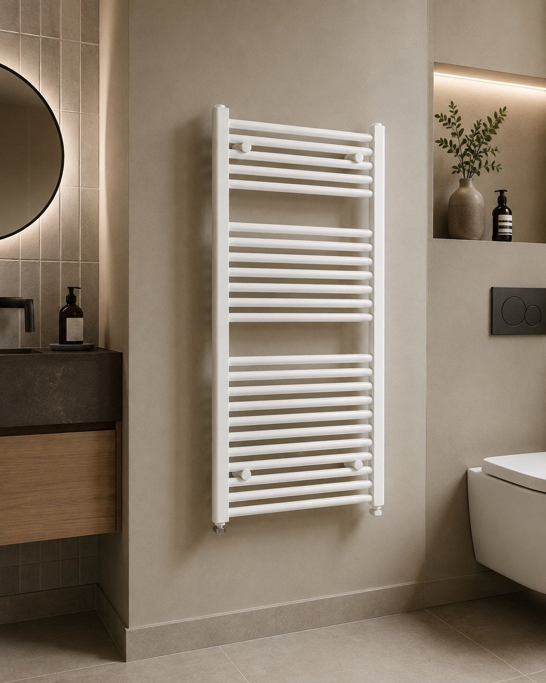 HSK Line design handdoekradiator 500 x 775 mm – Nieuw, Radiator, Minder dan 60 cm, Ophalen of Verzenden, Zo goed als nieuw