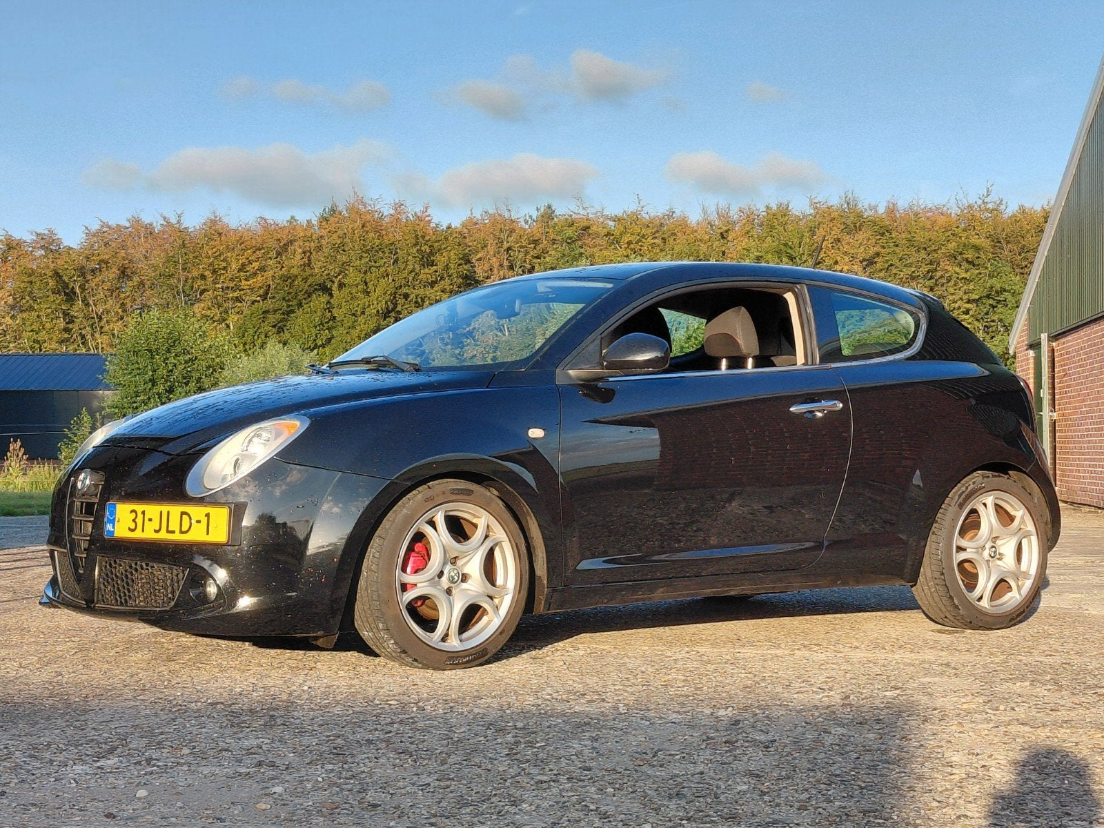 Alfa Romeo MiTo Distinctive 1.4 Turbo - Geen compressie!, Auto's, Voorwielaandrijving, Stof, Automatische klimaatregeling, Zwart