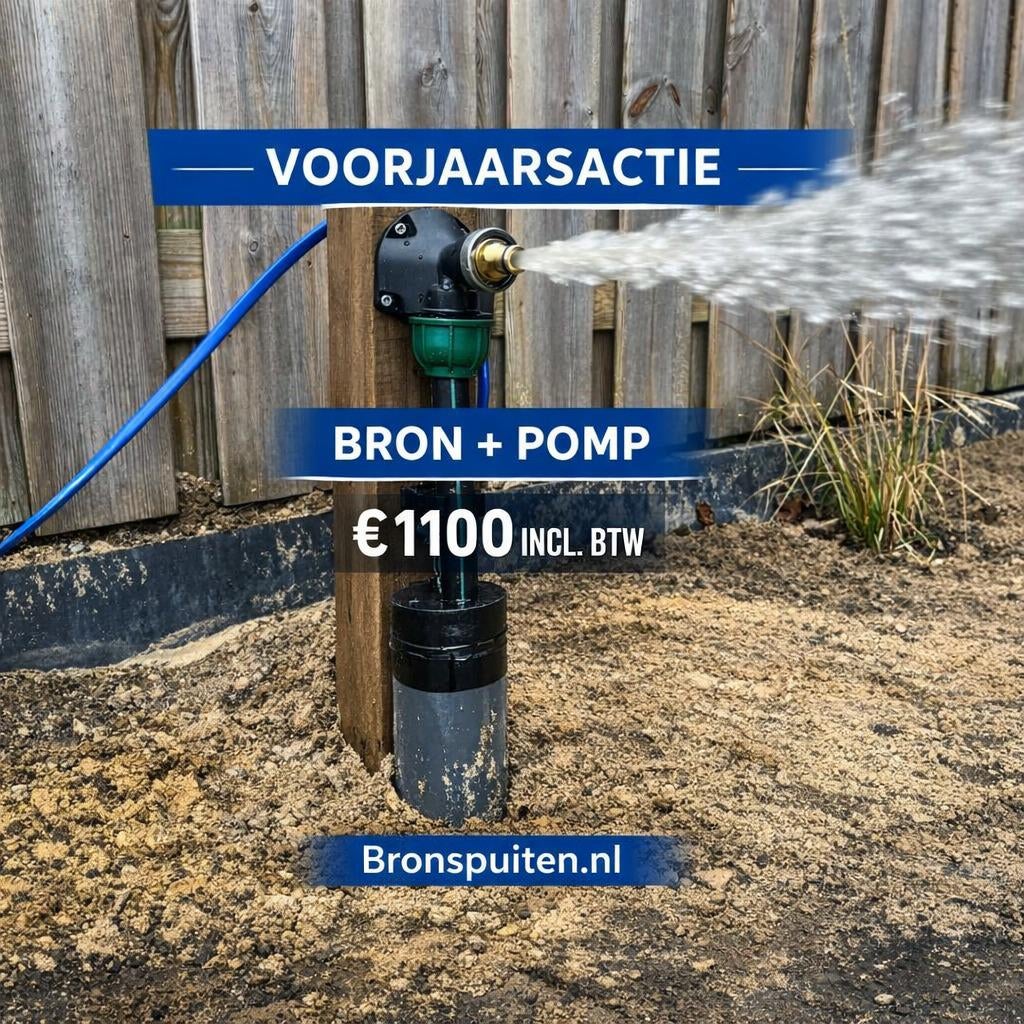 Water bron punstuk beregening diepte pomp, Tuin en Terras, Ophalen, Minder dan 3 meter, ., Zo goed als nieuw