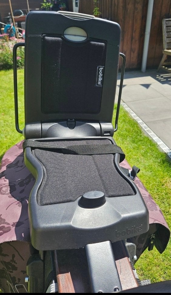 Bobike Junior Achterop Fietsstoeltje - Zwart, Ophalen, Achterzitje, 22 t/m 36 kg, Gebruikt