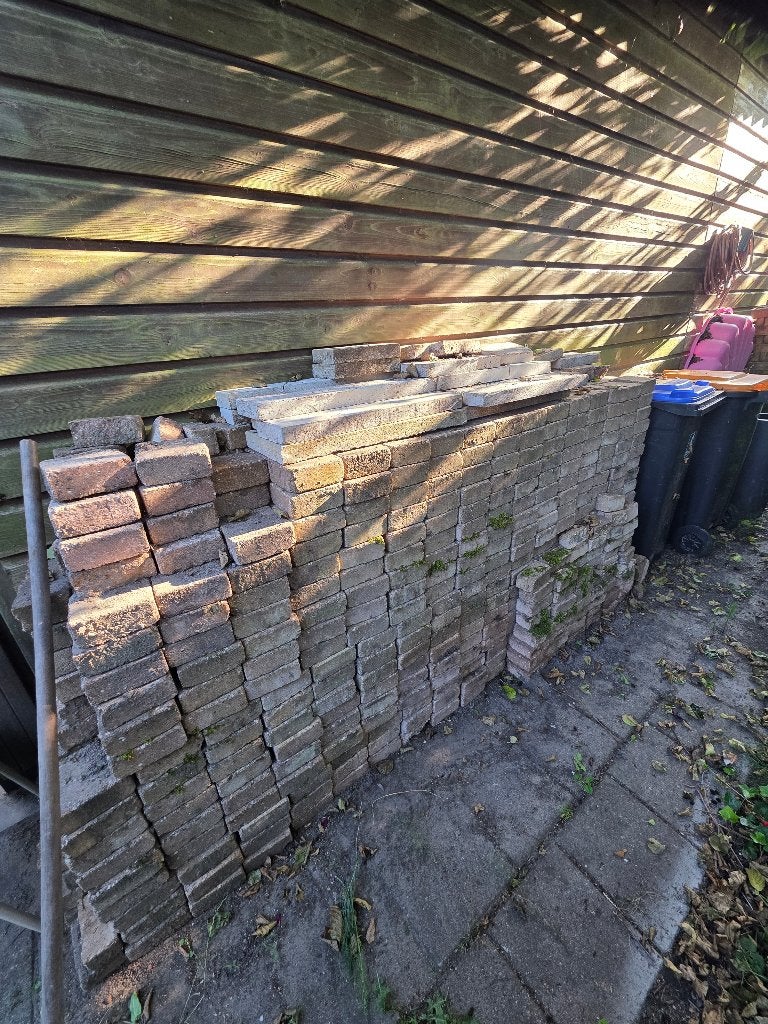 Tuintegels/stenen gratis ophalen, Ophalen, Gebruikt, Beton, Terrastegels