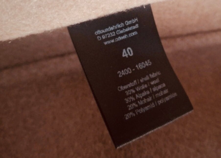 ODEEH wollen oversized winterjas past tot maat 46, Ophalen of Verzenden, Zo goed als nieuw, Maat 46/48 (XL) of groter, Blauw