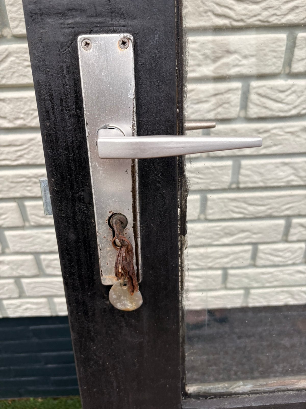 Dubbele schuur deuren, Tuin en Terras, Schuttingen, Ophalen, 1 tot 2 meter, Minder dan 3 meter, Zo goed als nieuw