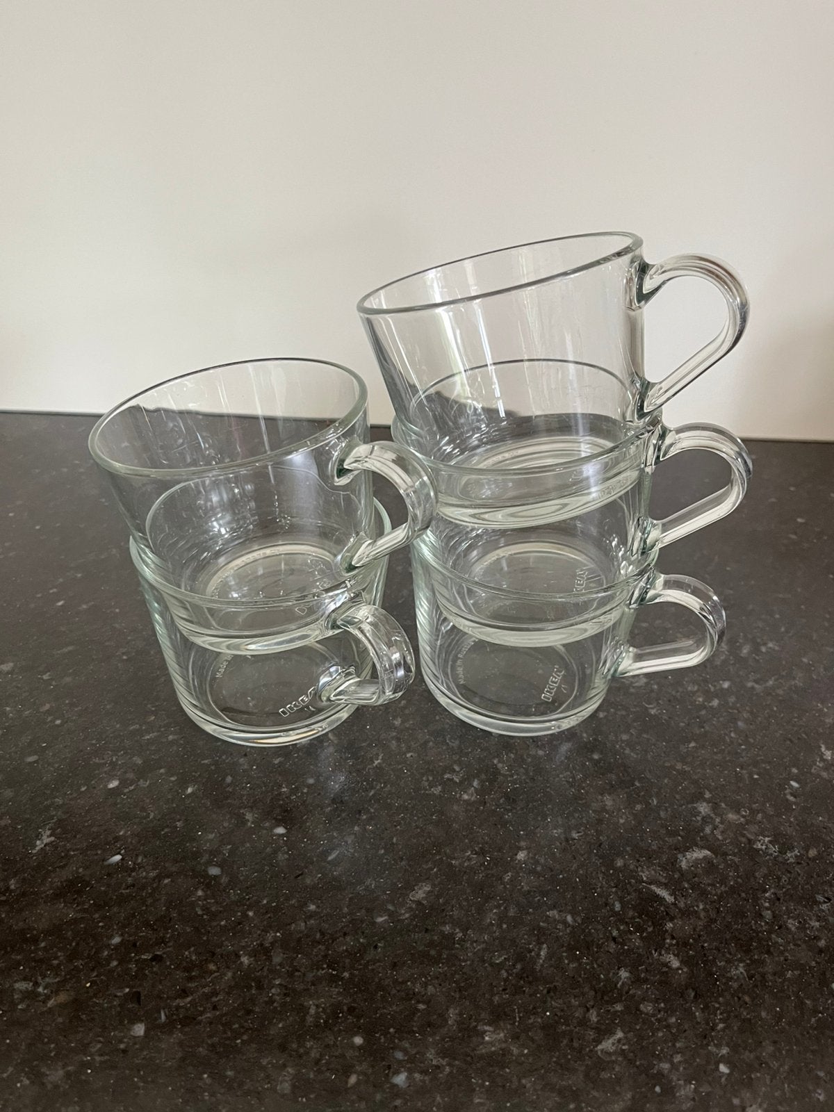 5 grote theeglazen, Ophalen, Zo goed als nieuw, Frisdrankglas