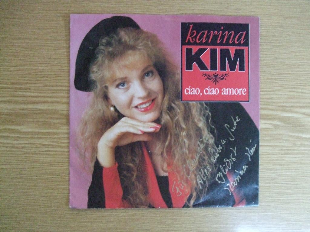KARINA KIM    CIAO, CIAO AMORE / FLAMMEN IM WIND, 1990 - 1999, 7 inch, Single, Ophalen of Verzenden