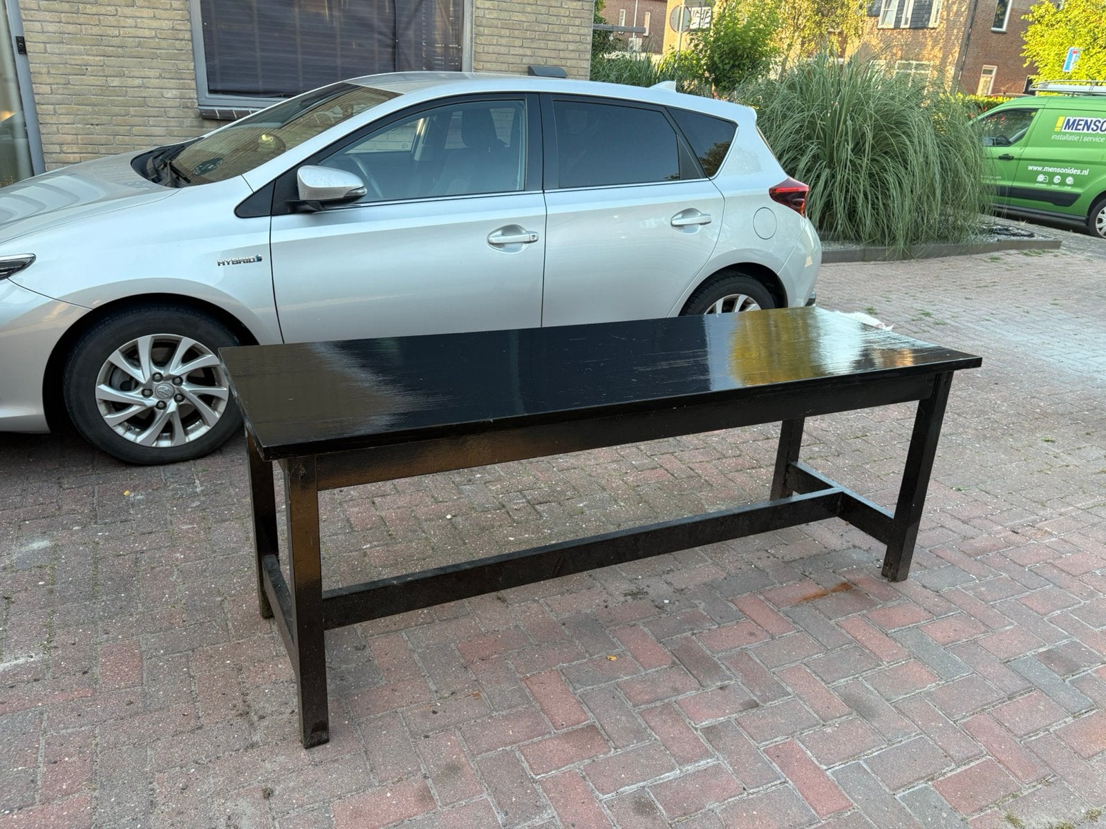GRATIS (tuin) tafel, Tuin en Terras, Tuintafels, Rechthoekig, Hout, Ophalen
