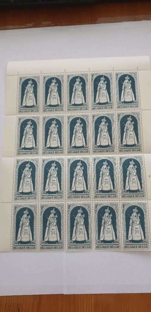 5253 belgie blok van 20 kerstmis 1967, Verzenden