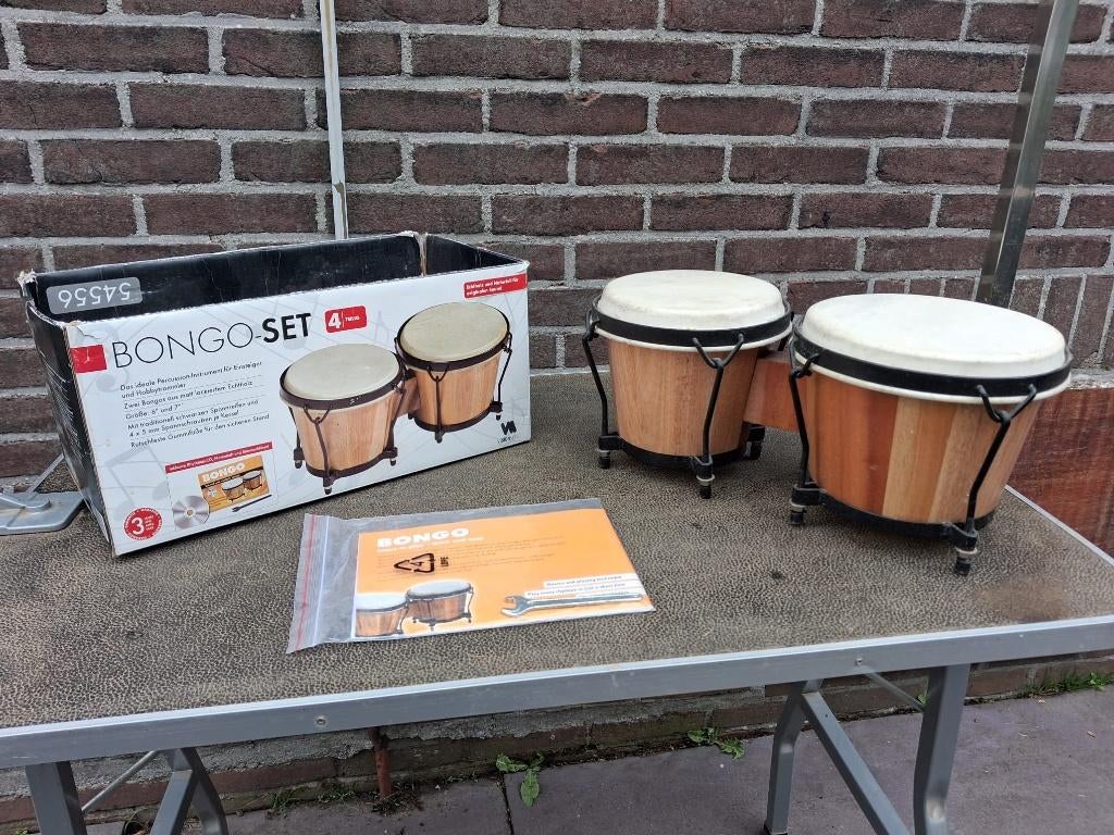 Bongoset, Muziek en Instrumenten, Percussie, Ophalen, Gebruikt, Melodische percussie