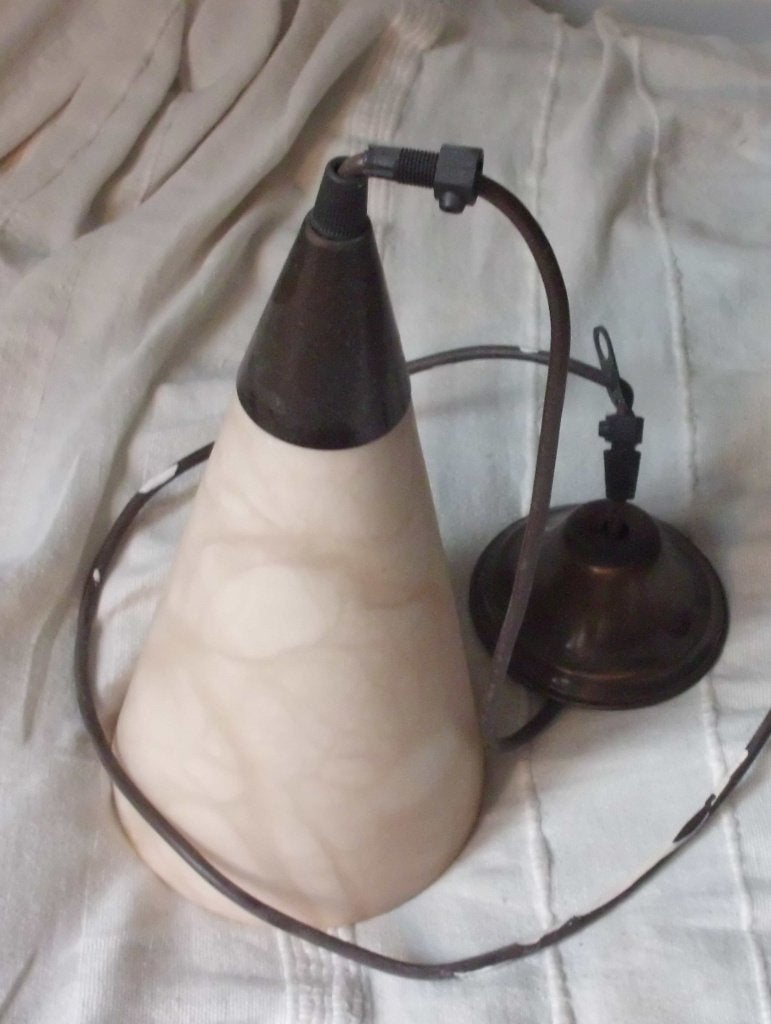 Albast  lamp kap 1970 eeuw., Ophalen of Verzenden
